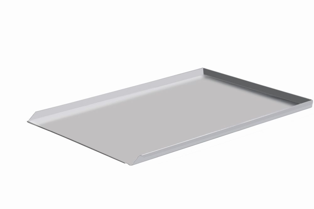 Backblech Alu 58x78cm, 3 Seiten Rand 2,5cm