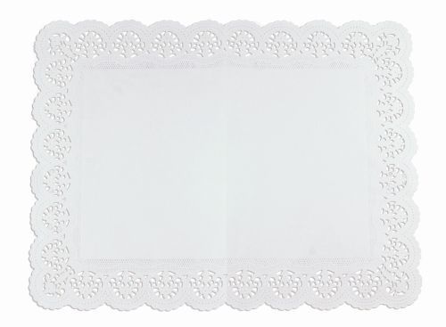 Tortenspitzen 46 x 36 cm Design Blüte (100 Stk)