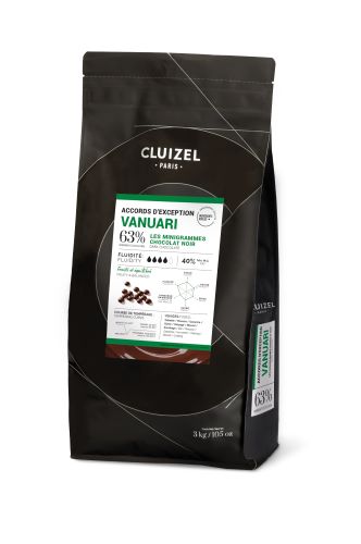 Couverture 'Vanuari Noir' 63% dunkel | zartbitter, Drops | Chips - Camondas