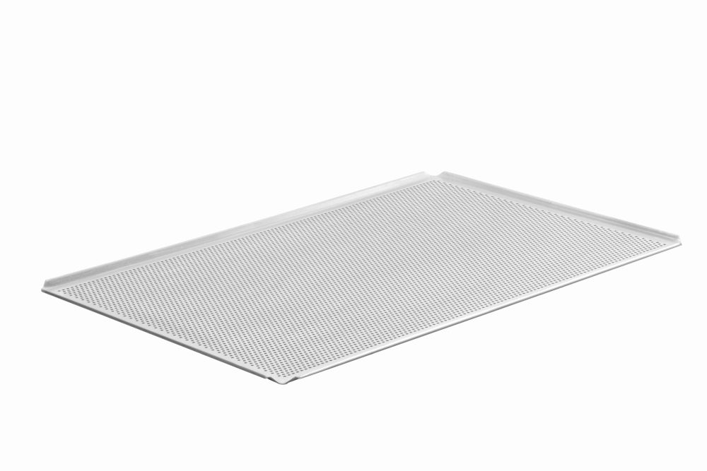 Lochblech Alu 60x40cm, 4- Seiten-Rand 45°, gebördelt