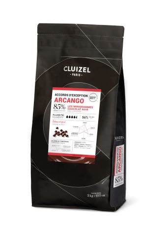 Couverture 'Arcango Noir' 85% dunkel | zartbitter, Drops | Chips