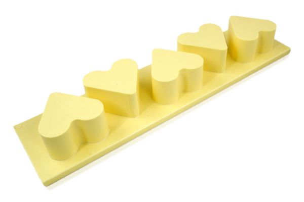 Patisserie- | Dessert-Auswerfer 5 Herz-Formen 'Patis Rapide' 