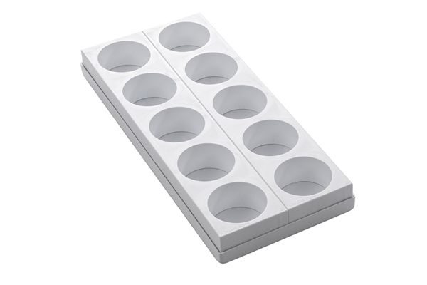 Patisserie- | Dessert-Formplatte 10 runde Formen 'Patis Rapide' 65/40