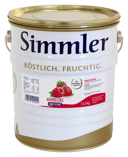 Himbeer-Konfitüre passiert ohne Kerne