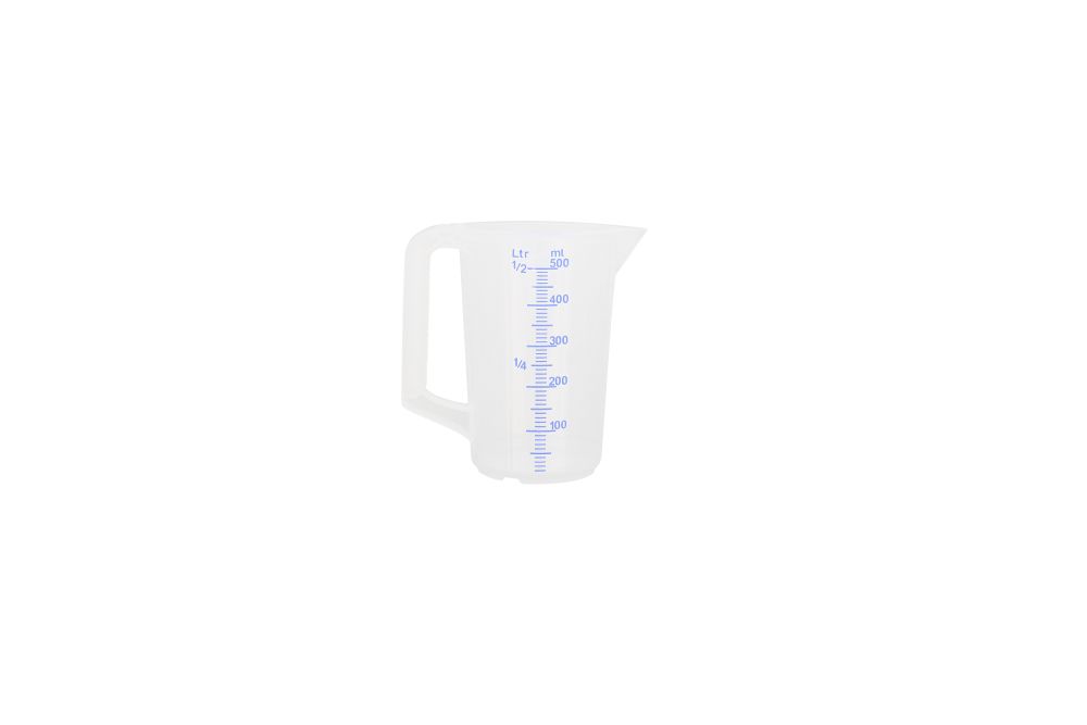 @ Messbecher 0,5 Ltr. Kunststoff Polypropylen