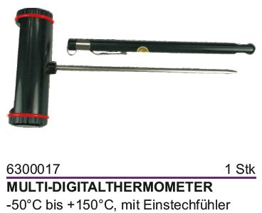 Multi-Digitalthermometer mit Einstechfühler 