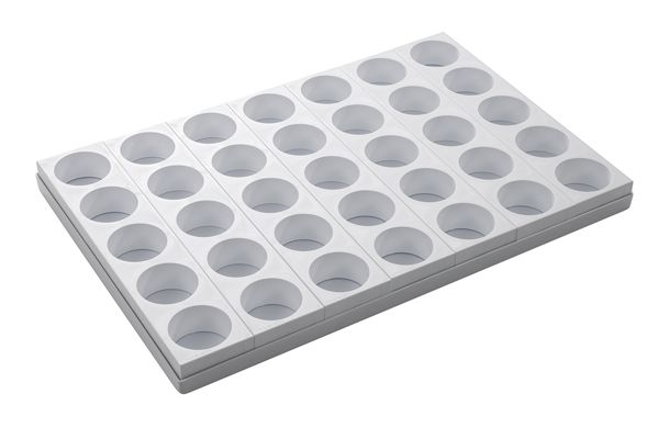 Patisserie- | Dessert-Formplatte 35 runde Formen 'Patis Rapide' 65/40