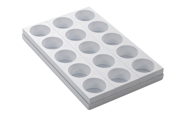 @ Patisserie- | Dessert-Formplatte 15 runde Formen 'Patis Rapide' 65/40