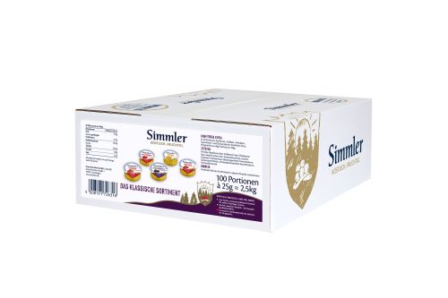 Portions-Konfitüre 'Das klassiche Sortiment' (100 x 25 g)