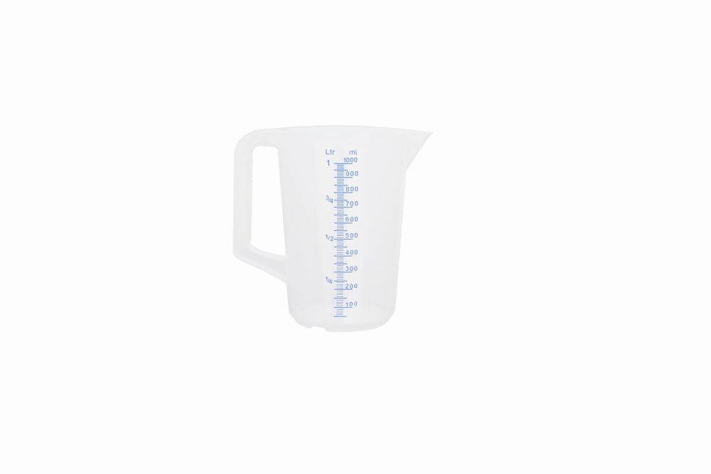 Messbecher 1 Ltr. Kunststoff Polypropylen
