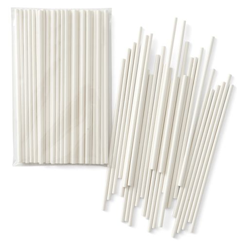 Papier-Stiele rund für Lutscher | Lolly | Cakepops 'Easypop' kurz (50 Stk)  