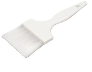 Flachpinsel | Gebäckpinsel 70mm, weiße Borsten