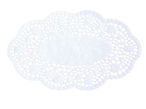Tortenspitzen oval 22 x 15 cm Design Rose (500 Stk) 